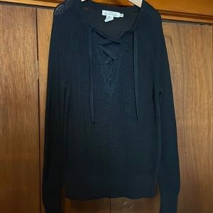 H&M lace up sweater